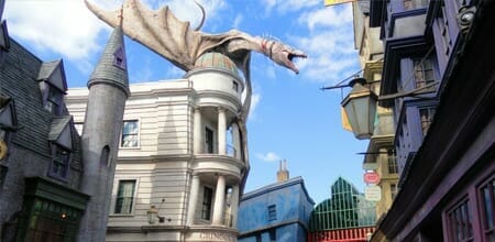 Escape for gingotts at universal studios